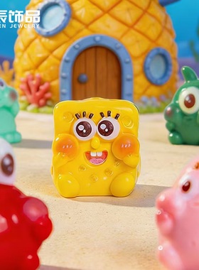 卡通立体派大星海绵宝宝树脂摆件