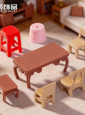 中式古风怀旧树脂假山造景摆件