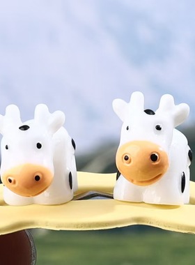 微景观微小摆件迷你奶牛造景摆件