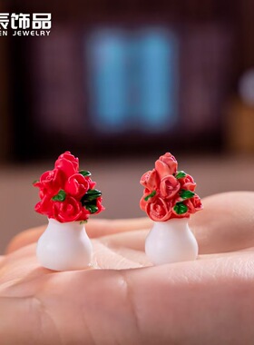 仿真花束小盆栽微景观造景摆件