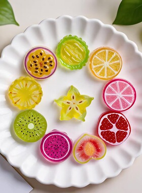 仿真微缩食玩水果切片造景摆件