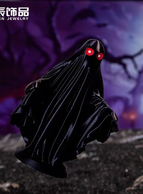 万圣节白色幽灵装饰造景摆件