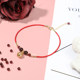 Anklet for women 2021 new trendy beads garnet