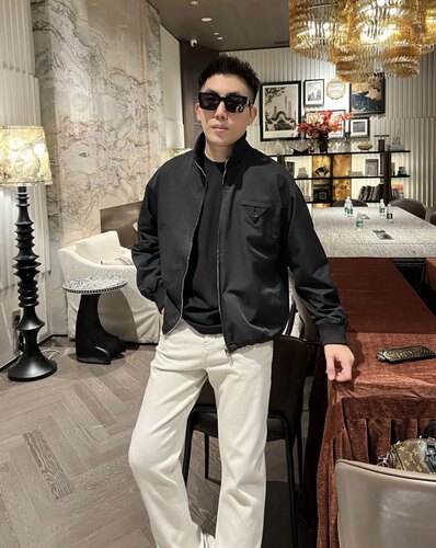 【老钱纽扣夹克】BV编织痞帅男立领短款抽风绳休闲夹克外套25361 - 图1