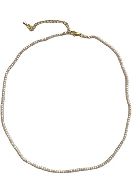 偷偷藏不住赵露思桑稚同款项链天然淡水贝壳锁骨链珍珠2mm高级感