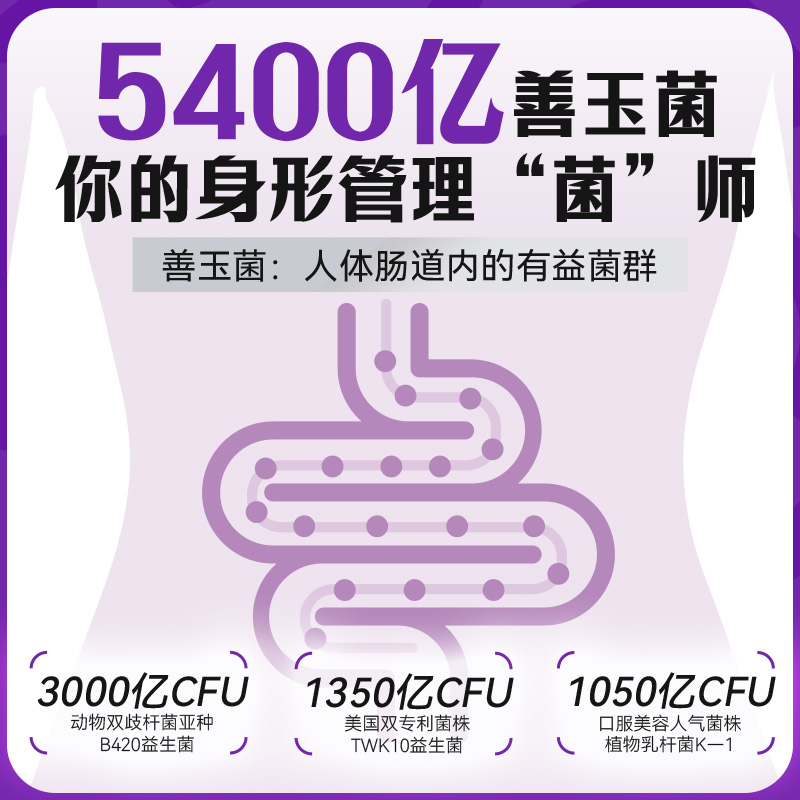 isdg B420益生菌身材管理胶囊肠道肠胃男女通用瘦子菌益生菌30粒