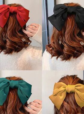 1PC New Fashion Big Bow Elastic Hair Bands Ponytail Scarf Ha