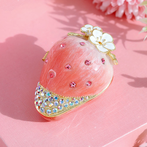 Picals草莓戒指盒婚礼求婚表白仪式感高档首饰盒创意新年礼物摆件 - 图3