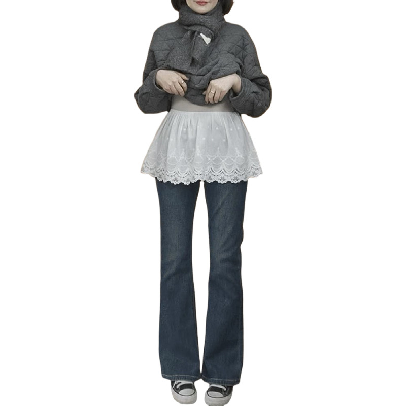 大码半身裙短裙2025秋冬新款叠穿神器蕾丝屁帘时尚百搭气质裙子女,淘宝优惠券,粉丝福利购,淘宝优惠卷