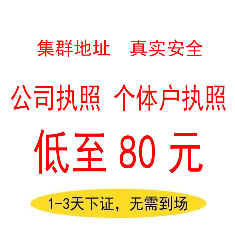 广州深圳佛山公司注册个体户商标福建海南营业执照代办理转让注销