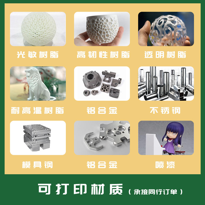 3d打印模型服务定制树脂尼龙手板金属零件加工建模设计高精度sla - 图0