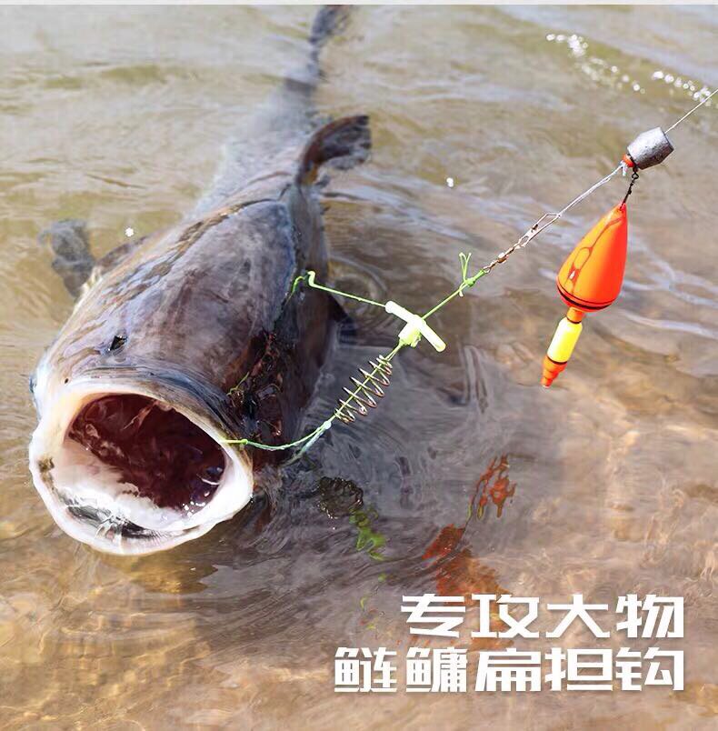 纯手工绑制天枰钩扁担钩钩海竿麻鲢花鲢白鲢大头鱼钓组新款上市
