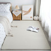 Cream style bedroom carpet solid color bedside blanket can be spread all over