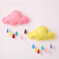 Cloud Rain Drop Room Hanging Accessories Childrens Room Decoration Childrens Clothing Shop Placement Kindergarten Hanging Accessories Cloth Art Pendant