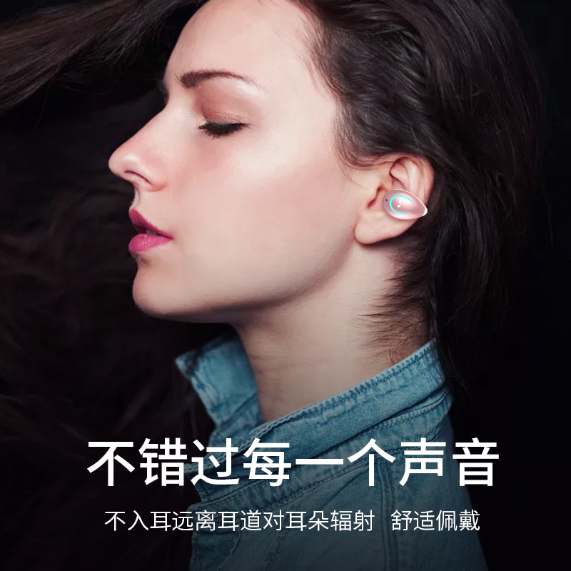 YX08蓝牙耳机TWS新款对耳不入耳式夹耳式立体声真无线跨境外贸 - 图1