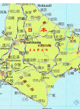 2026新款 日本地图 墙贴 行政区划图 日本地图 交通海报地图