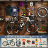Walnut color cycling display storage thickened any wall