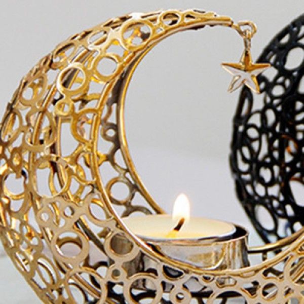 Candle Holder Hollow-out Design Creative Shape Modern - 图3