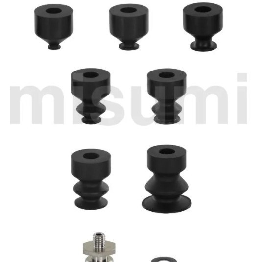 FVPL15-M4真空吸盘嘴VPDT6软质波纹吸盘VPDT8 VPDT10 VPDT15/20 - 图3