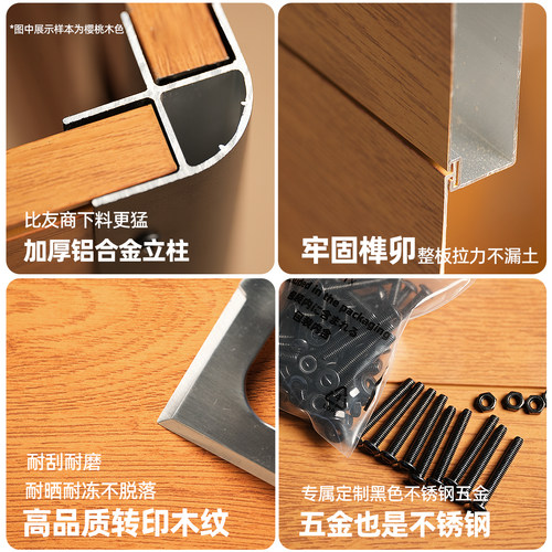 铝合金花箱户外庭院花盆市政道路护栏定制组合花坛室外金属种植箱 - 图2