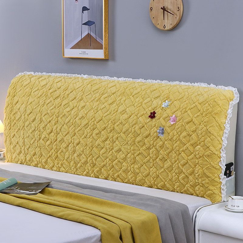 北欧风格全包软包床头罩套网红同款木床头公主风万能通用床靠背罩,淘宝优惠券,粉丝福利购,淘宝优惠卷