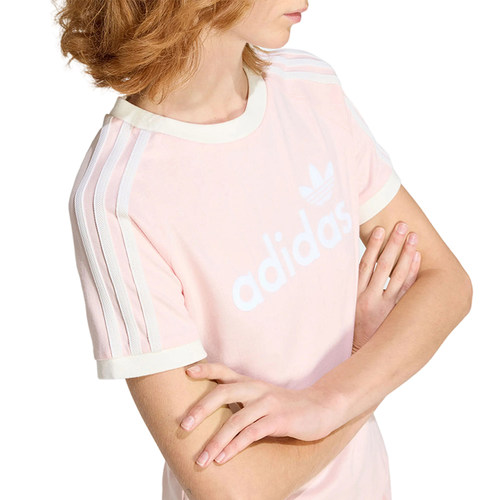 adidas阿迪达斯三叶草夏季女子运动休闲圆领短袖T恤KS9293 - 图2