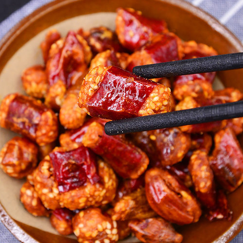 贵州辣椒脆香脆椒油炸香酥辣椒干土特产小吃香辣酥脆辣子麻辣零食 - 图1