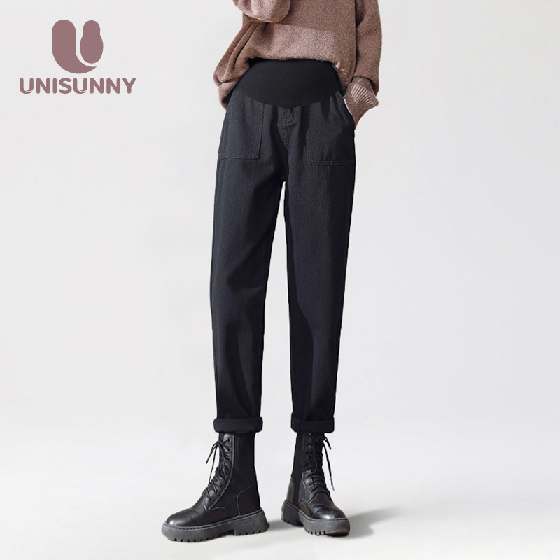 unisunny春秋外穿加绒时尚孕妇裤子 unisunny孕妇打底裤