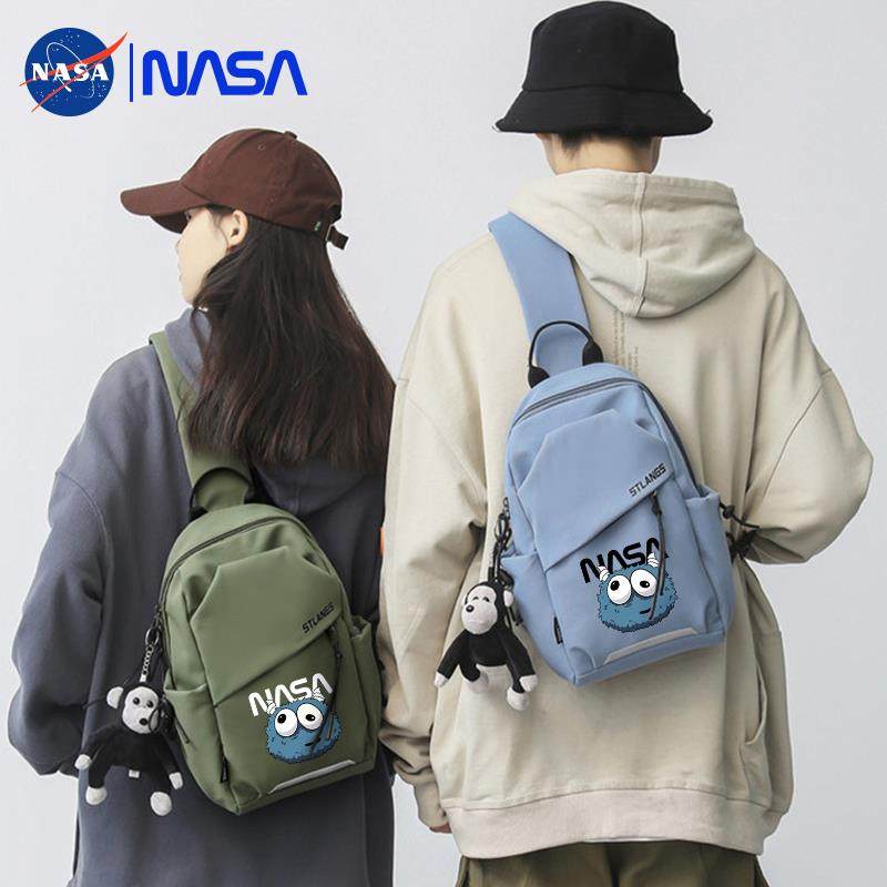 奥莱NASA联名胸包男女运动单肩腰斜挎包包休闲背包大容量中大学生,淘宝优惠券,粉丝福利购,淘宝优惠卷