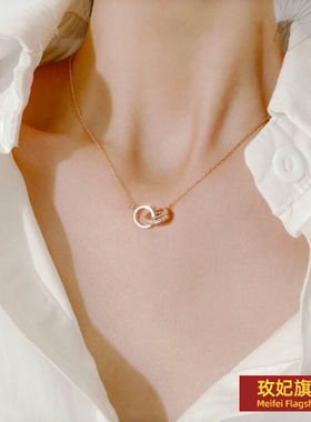 925银十字链女正生纯银纯银项链