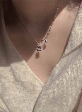 轻奢高级感时尚气质学生纯银项链