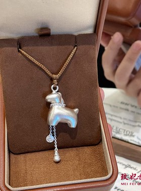 小马葫芦纯银项链女个性简约百搭