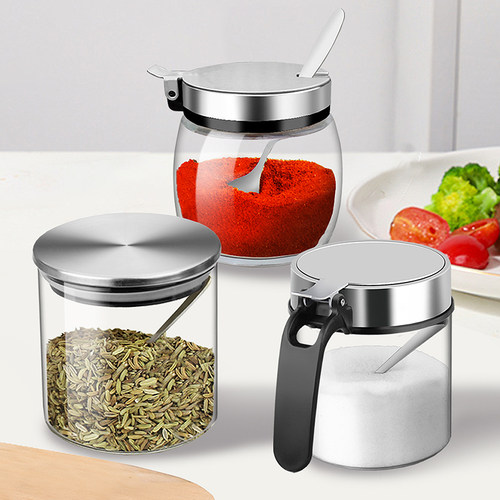 调料瓶调味罐套装调料收纳盒烧烤撒料瓶厨房用品家用佐料盐撒粉罐 - 图1