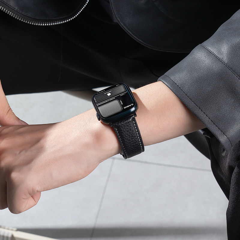 匠戴适用苹果S10手表S11表带iwatch10表带S8新款applewatch表带9高级感S7磁吸ultra/se手表带8智能男真皮夏季,淘宝优惠券,粉丝福利购,淘宝优惠卷