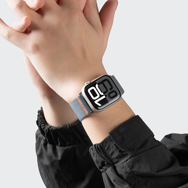 匠戴适用iwatch10苹果s11手表表带applewatch9表带平纹尼龙s10回环磁吸扣编织8表带春夏7男女撞色智能6/5/4/3,淘宝优惠券,粉丝福利购,淘宝优惠卷