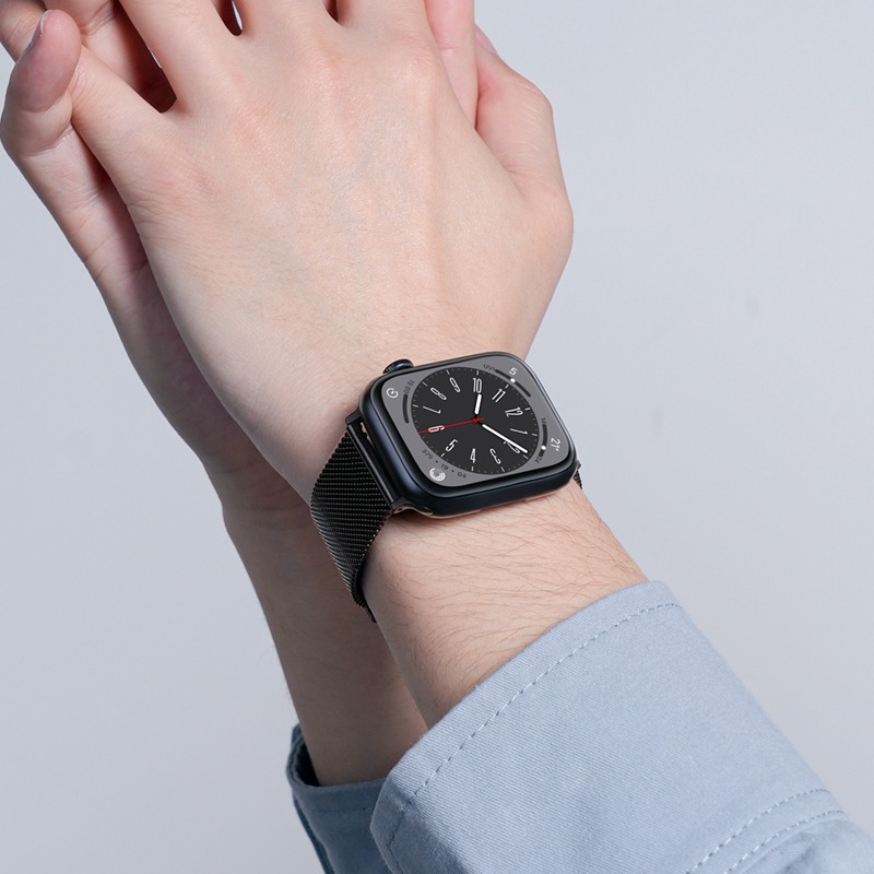 适用iwatch8苹果S9手表S8表带Applewatch9米兰尼斯S7金属SE夏7高级感S6新款6代ultra运动5男女4智能watchs - 图2