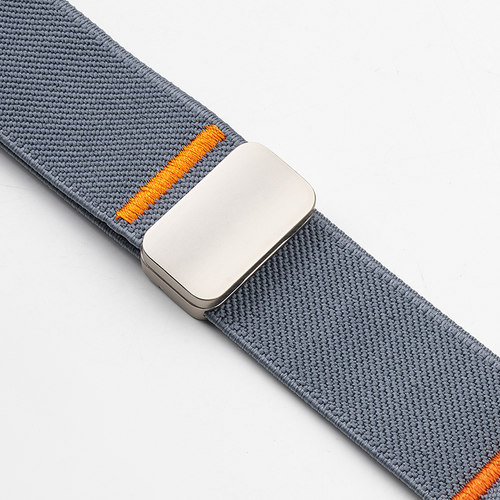 匠戴适用iwatch11苹果手表S10表带applewatch9尼龙回环磁吸扣男女款春夏3编织s8表带s7撞色智能6/5/4/utral2 - 图3