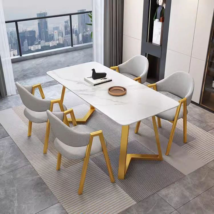 大理石纹岩板商用快餐桌奶茶早餐沙县小吃店面馆长方形餐桌椅组合,淘宝优惠券,粉丝福利购,淘宝优惠卷