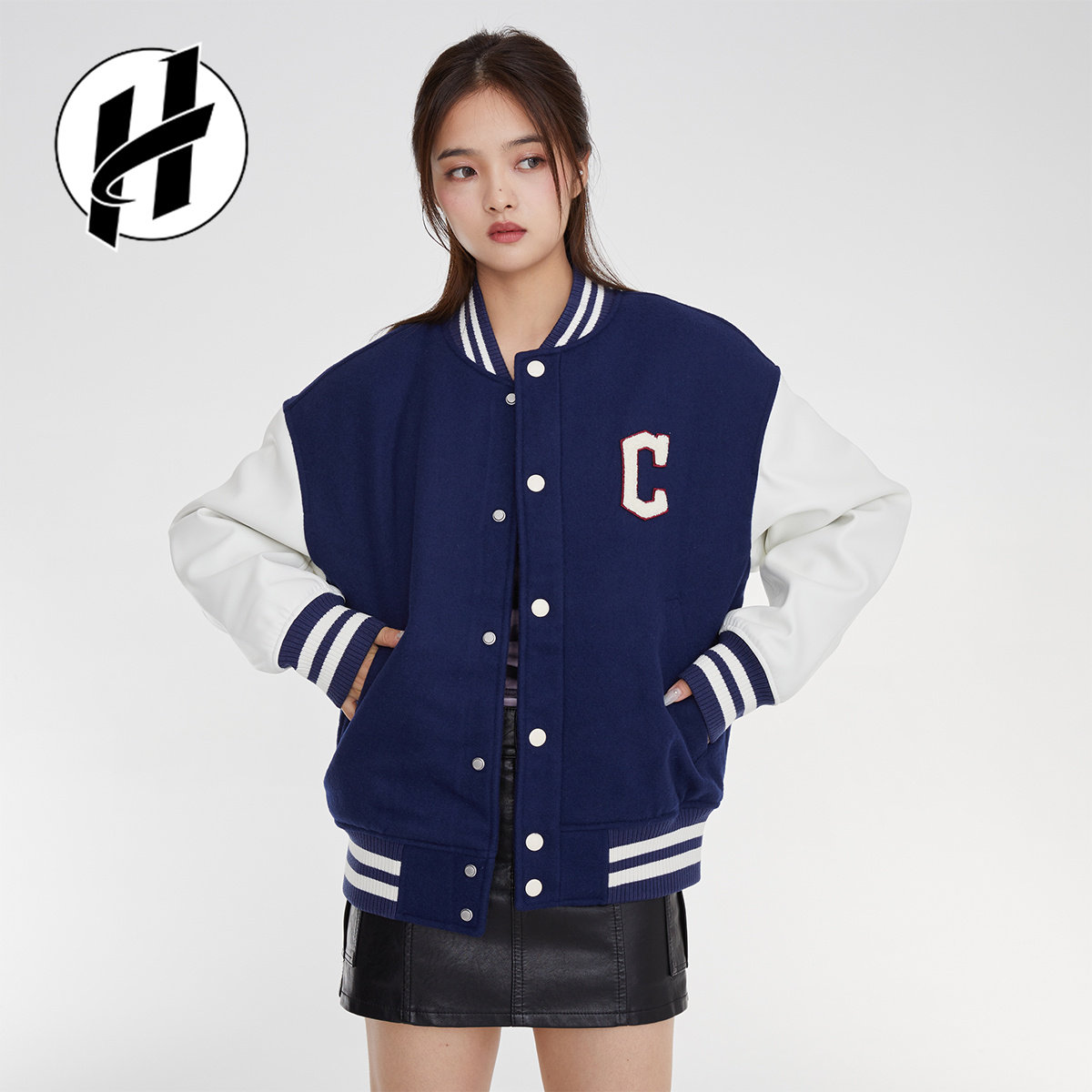 清仓 MLB纽约洋基队拼色字母印花单排扣棒球服男女外套,淘宝优惠券,粉丝福利购,淘宝优惠卷