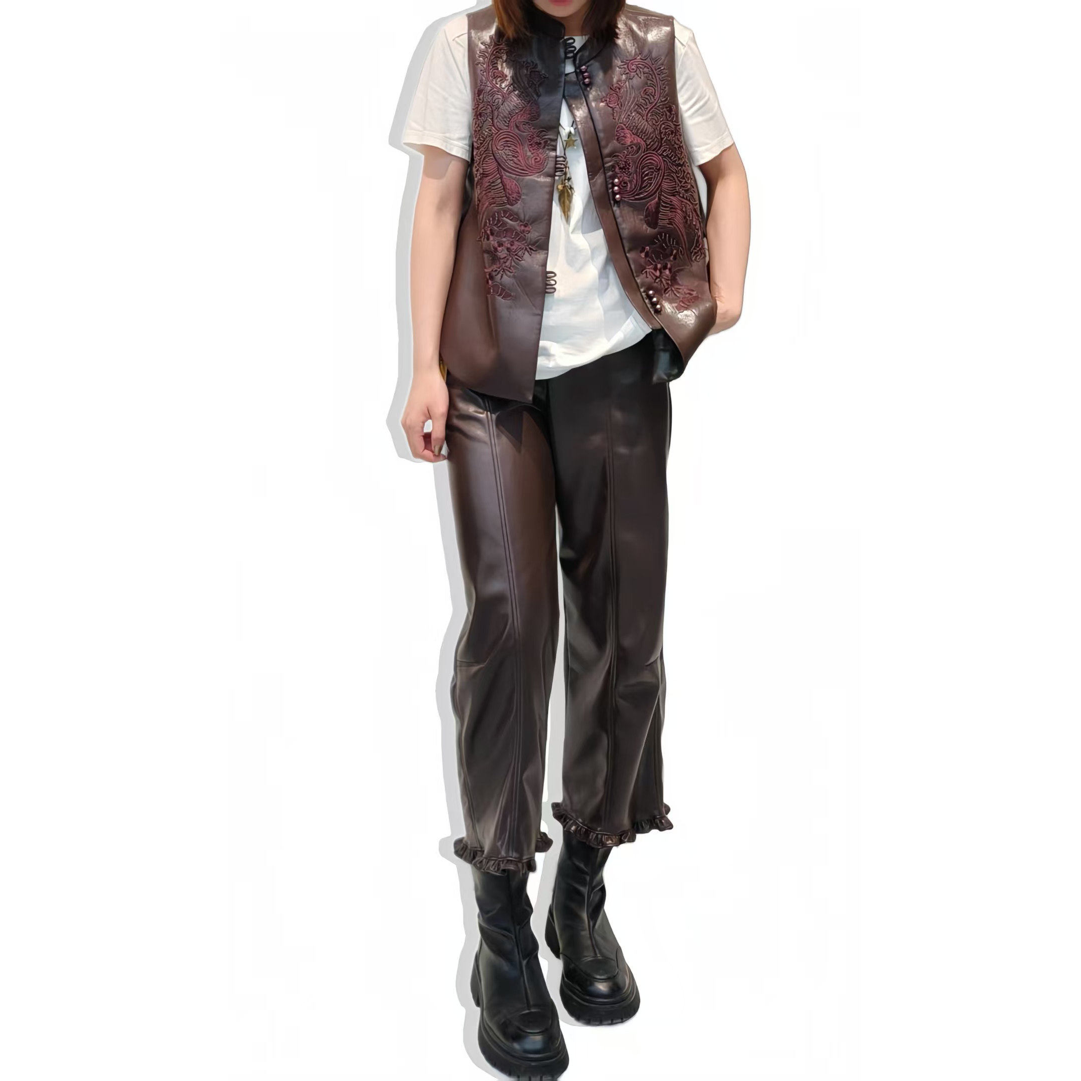 【彤姐原创】KZ26432极简皮裤百搭花苞裤,淘宝优惠券,粉丝福利购,淘宝优惠卷