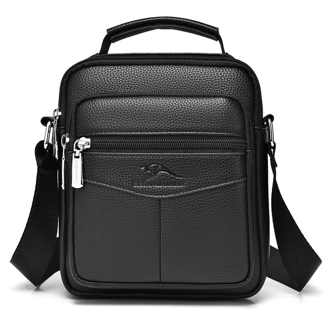 Vertical mini business cowhide backpack crossbody bag fashion