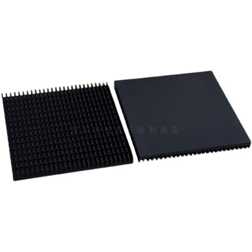 铝型材散热片80*80*7MM 芯片CPU电源路由LED功率板密齿散热器定制 - 图3