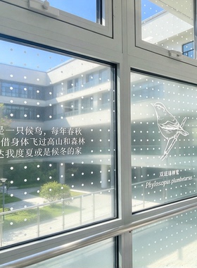 定制圆点防鸟撞玻璃贴膜