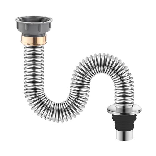 厨房洗菜盆下水管不锈钢管道排水管洗碗池水槽配件防臭神器全套装 - 图3