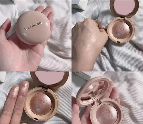 【试色】Rare Beauty赛琳娜丝滑高光Enlighten Mesmerize试色小样 - 图2