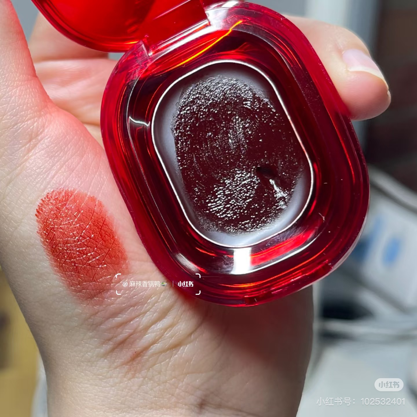 韩国Ameli口红914小样吸血鬼色深红超显白御姐气质优雅试色 - 图1