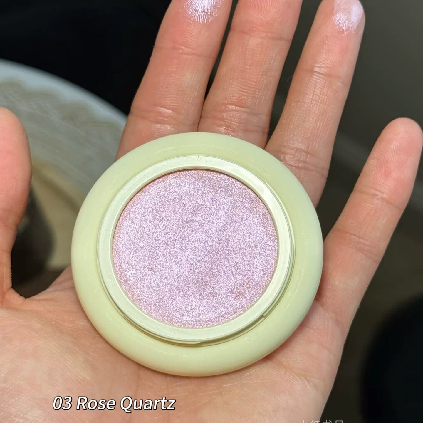 小猴子推荐！新品simihaze高光膏小样清透提亮03rose quartz试色