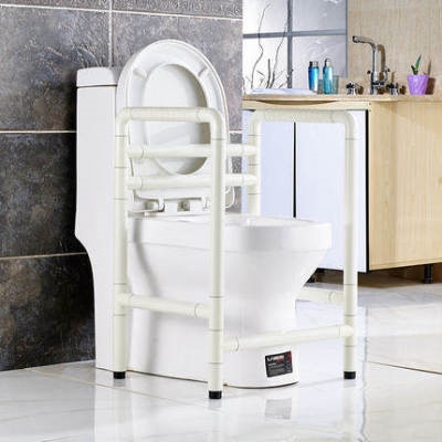 Elderly sitting armrest bathing chair Dual-use Dressing room Stainless Steel Elderly physically and mentally handicapped Persons G Nylon bathing stool horse high