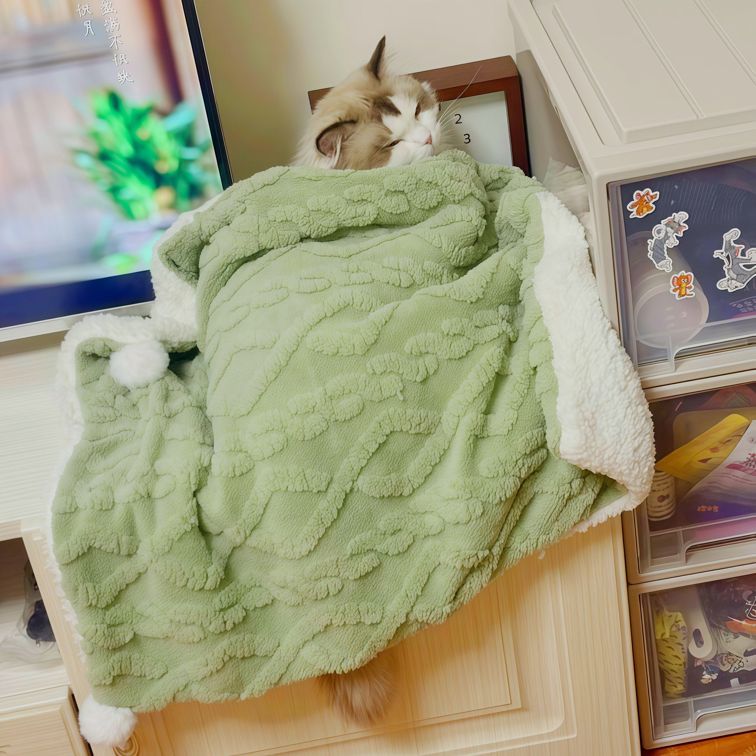 猫咪被子睡垫猫窝猫狗垫子加绒加厚保暖家居毯宠物毛毯秋冬保暖,淘宝优惠券,粉丝福利购,淘宝优惠卷