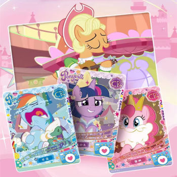 ເກມບັດແທ້ My Little Pony card fun shadow pack CR card UR small card girl toy peripheral card pack collection card